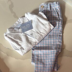 Bleu Stitchy Fish White Cotton Shirt